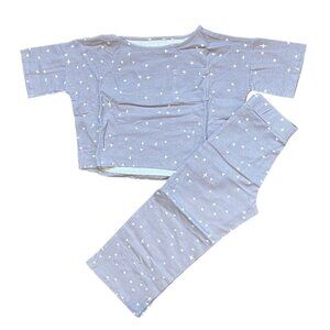 NEW Alice + Ames Scattered Stars Wide Leg Lounge Set Sz 7